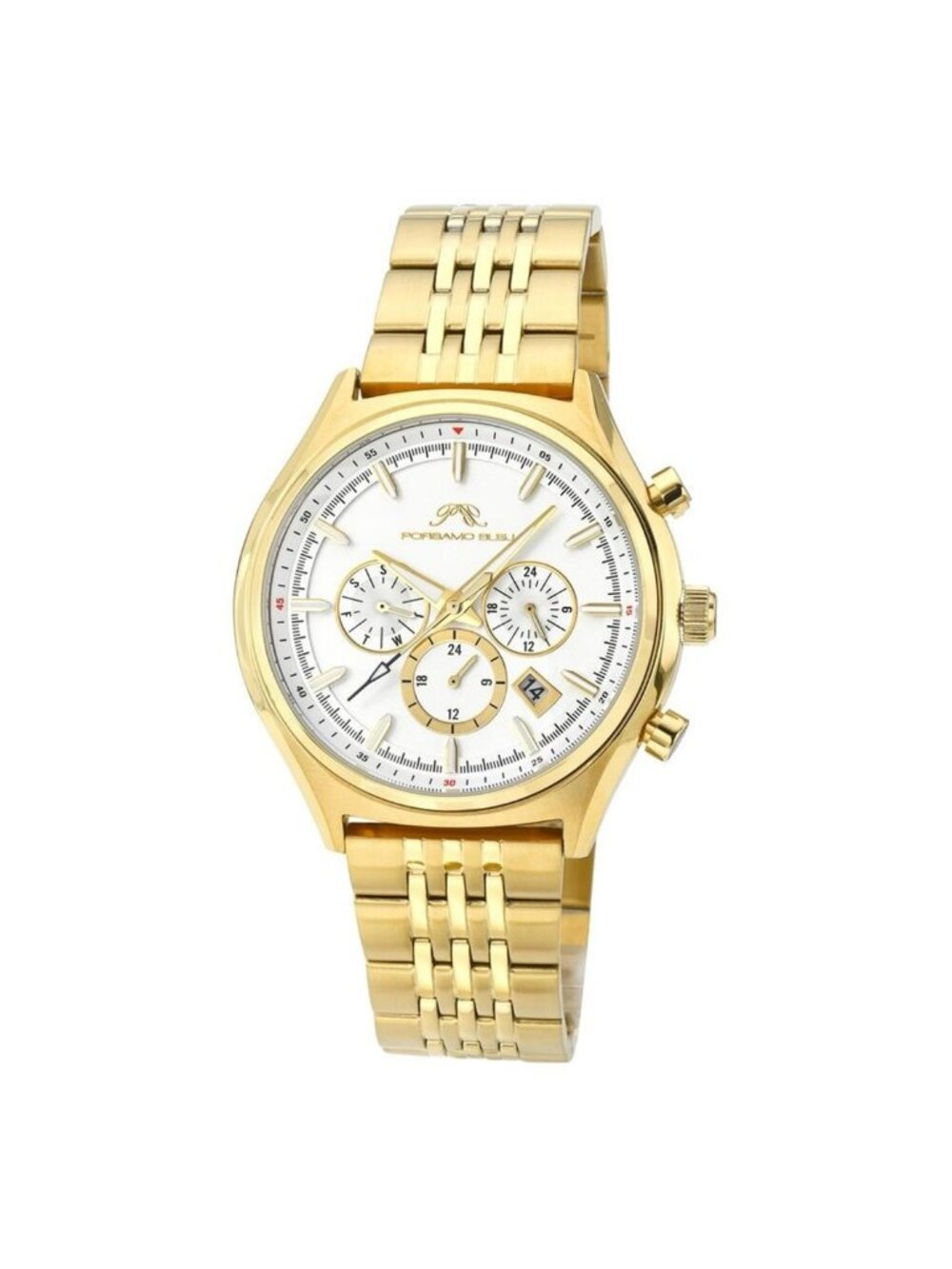 NWT Porsamo Bleu Charlie Gold-tone Dial Men's Watch